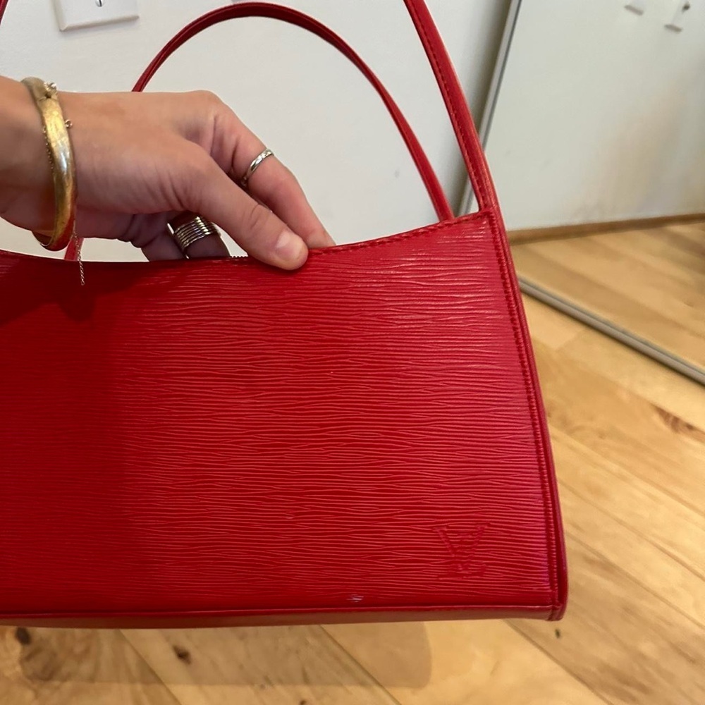 Louis Vuitton Red Épi Leather Vintage Bag
